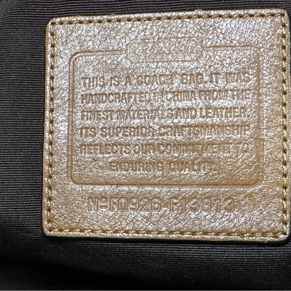 Coach Signature Brown Tote Bag / Diaper bag - Picture 5 of 16